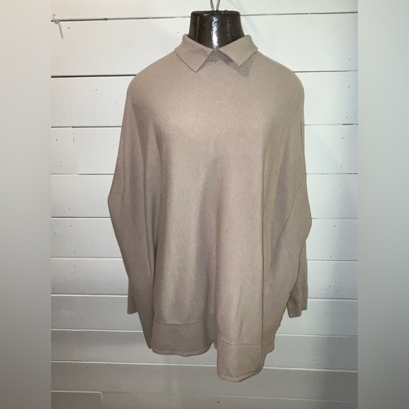📍UCHUU Oversized Knit Sweater - Taupe (Size S/M) - Picture 1 of 14